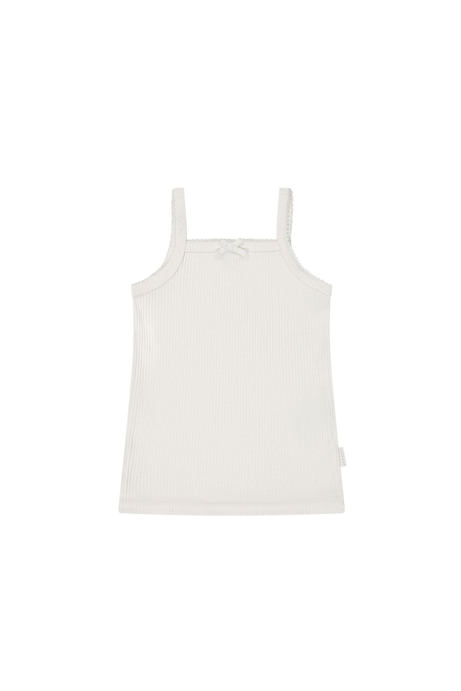 Organic Cotton Modal Singlet - Milk Childrens Singlet from Jamie Kay Australia