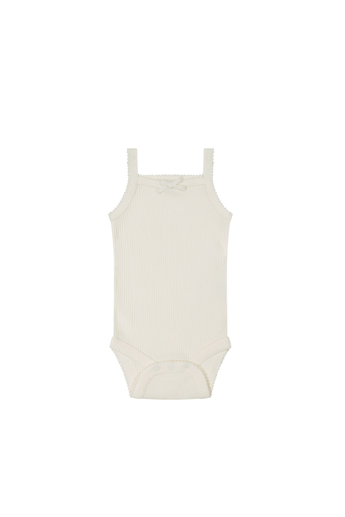 Organic Cotton Modal Singlet Bodysuit - Milk Childrens Singlet Bodysuit from Jamie Kay Australia