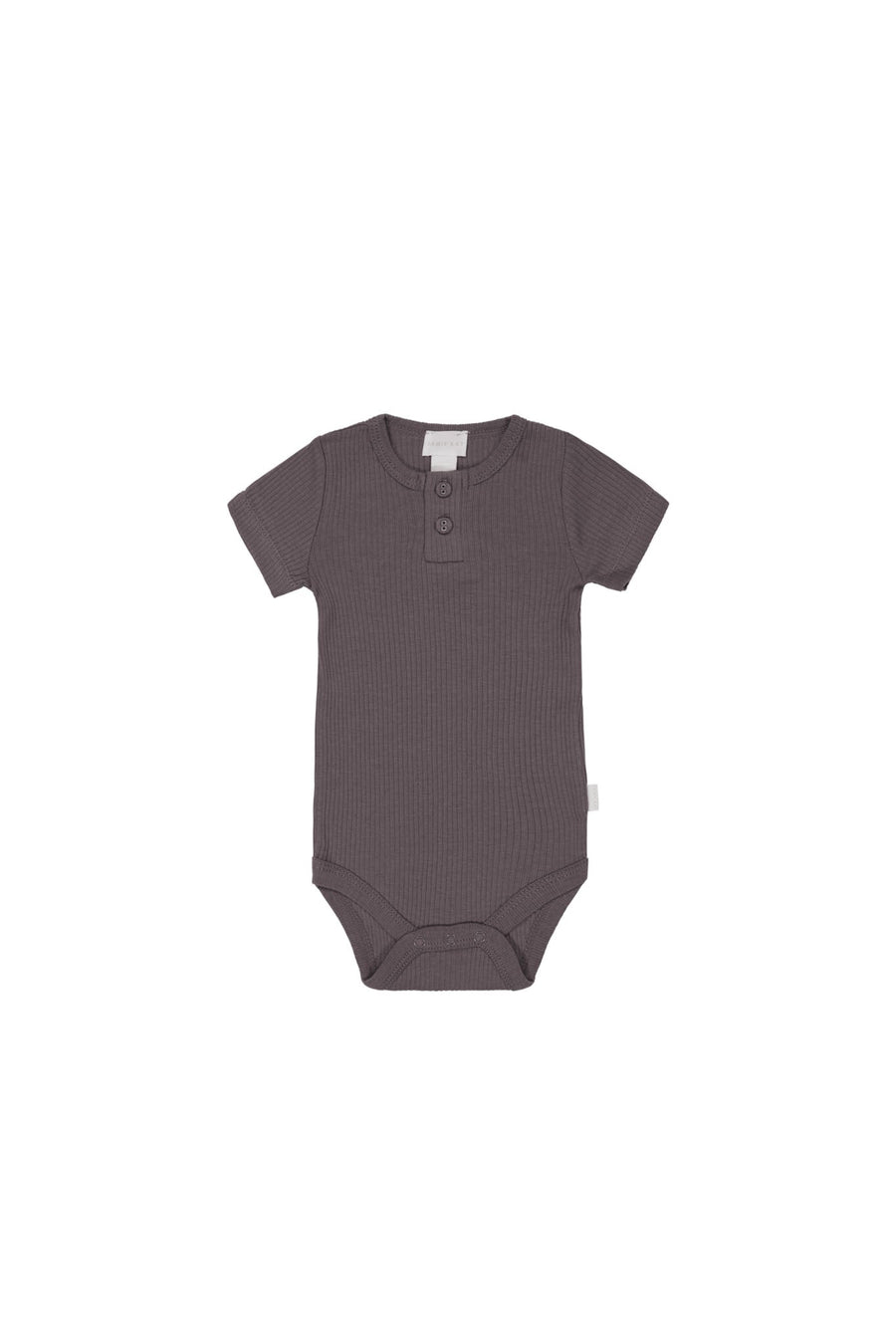 Organic Cotton Modal Darcy Rib Tee Bodysuit - Carob Childrens Bodysuit from Jamie Kay Australia