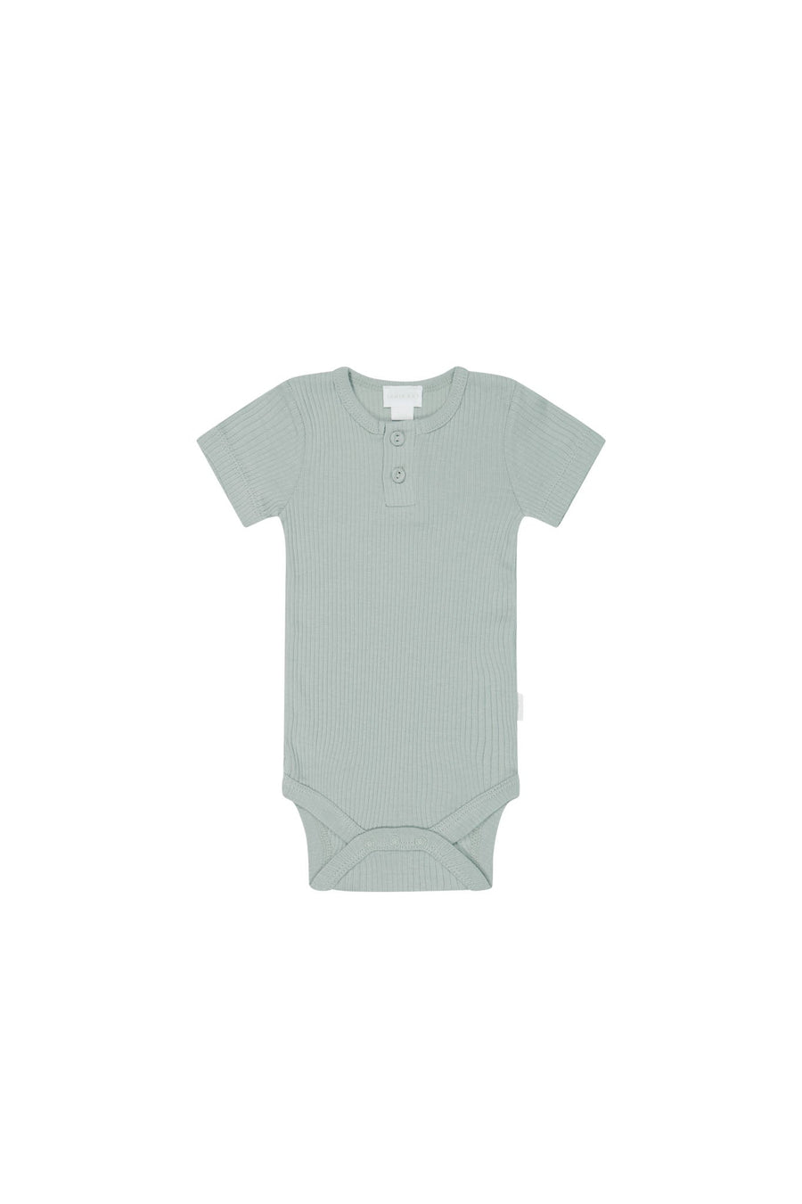 Organic Cotton Modal Darcy Rib Tee Bodysuit - Mineral Childrens Bodysuit from Jamie Kay Australia