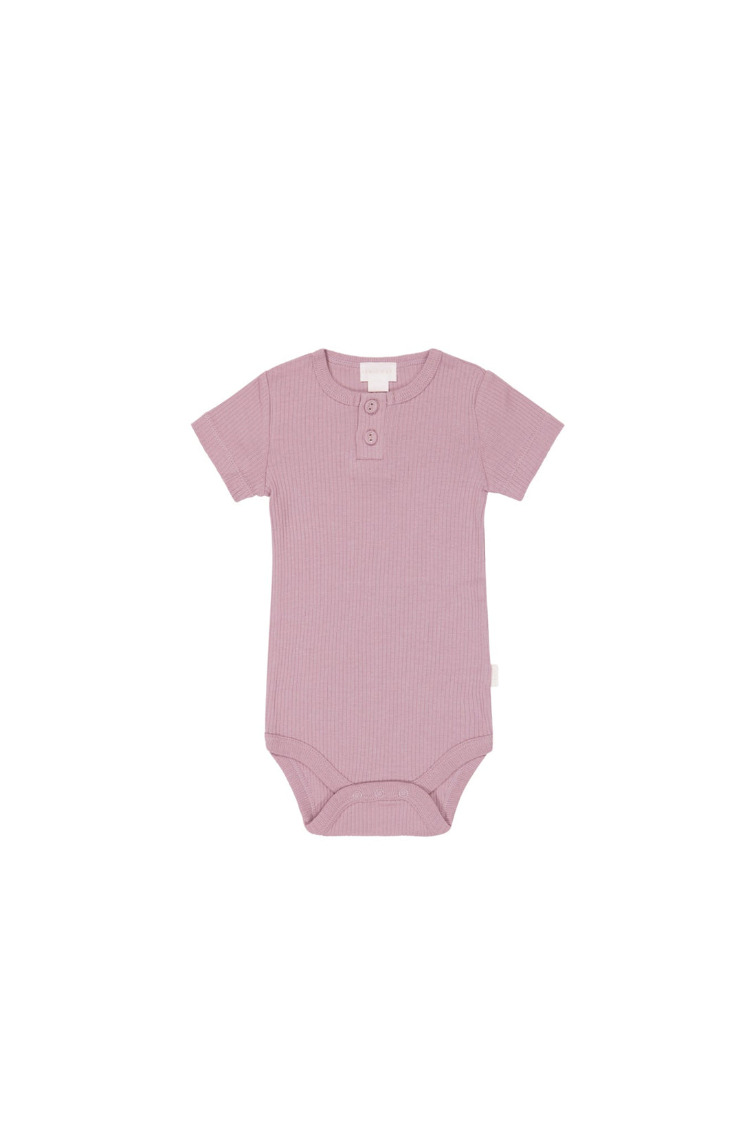 Organic Cotton Modal Darcy Rib Tee Bodysuit - Vintage Violet Childrens Bodysuit from Jamie Kay Australia