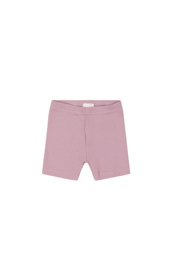 Organic Cotton Modal Elisa Bike Short - Vintage Violet Childrens Short from Jamie Kay Australia