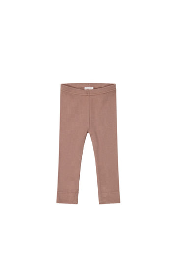 Organic Cotton Modal Everyday Legging - Powder Childrens Legging from Jamie Kay Australia