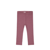 Organic Cotton Modal Everyday Legging - Rosette Childrens Legging from Jamie Kay Australia