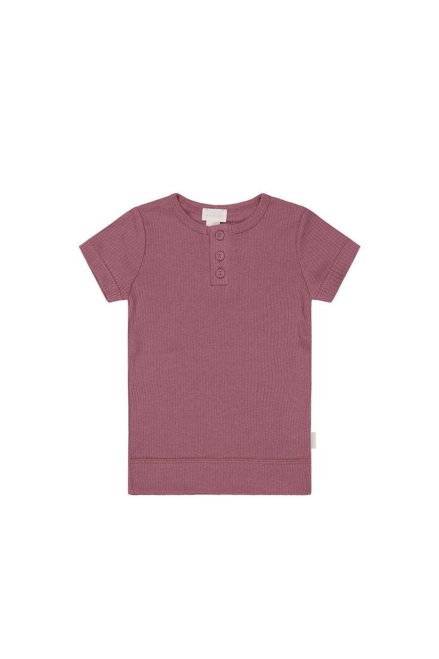 Organic Cotton Modal Henley Tee - Rosette Childrens Top from Jamie Kay Australia