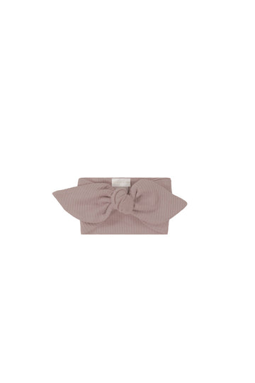 Organic Cotton Modal Lilian Headband - Mauve Shadow Childrens Headband from Jamie Kay Australia