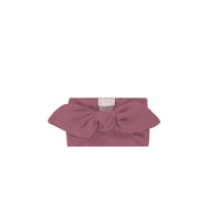 Organic Cotton Modal Lilian Headband - Rosette Childrens Headband from Jamie Kay Australia