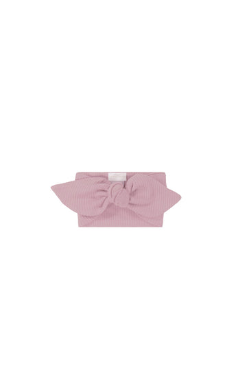 Organic Cotton Modal Lilian Headband - Vintage Violet Childrens Headband from Jamie Kay Australia