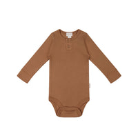 Organic Cotton Modal Long Sleeve Bodysuit - Baker Childrens Bodysuit from Jamie Kay Australia