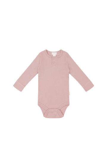 Organic Cotton Modal Long Sleeve Bodysuit - Doll Childrens Bodysuit from Jamie Kay Australia