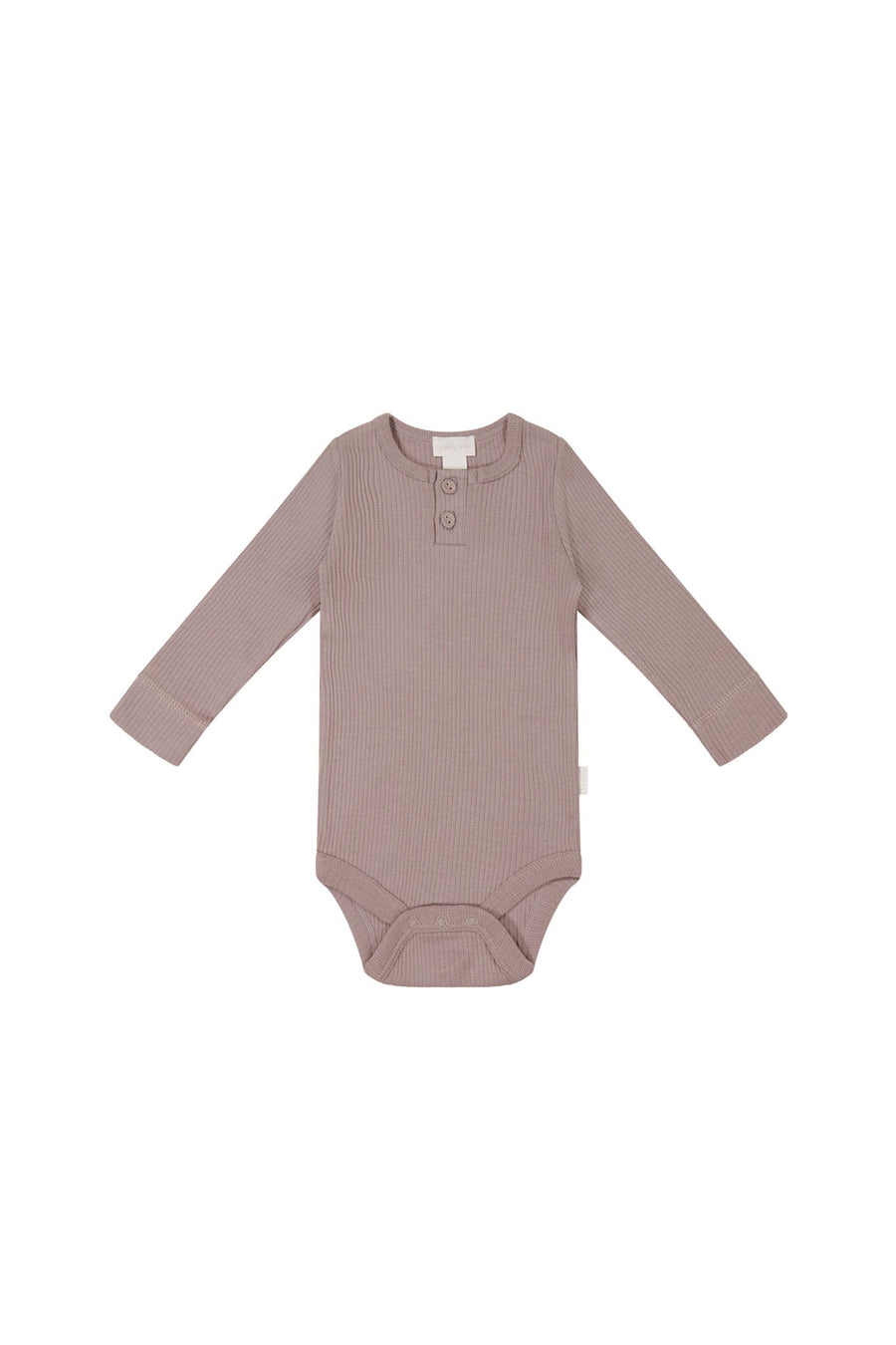 Organic Cotton Modal Long Sleeve Bodysuit - Mauve Shadow Childrens Bodysuit from Jamie Kay Australia