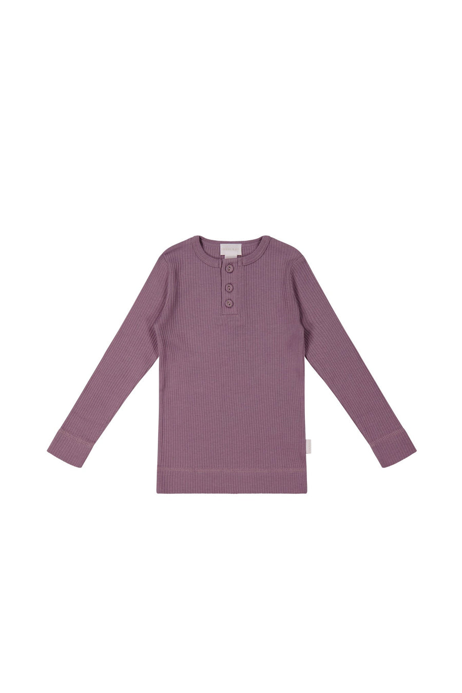 Organic Cotton Modal Long Sleeve Henley - Della Childrens Top from Jamie Kay Australia