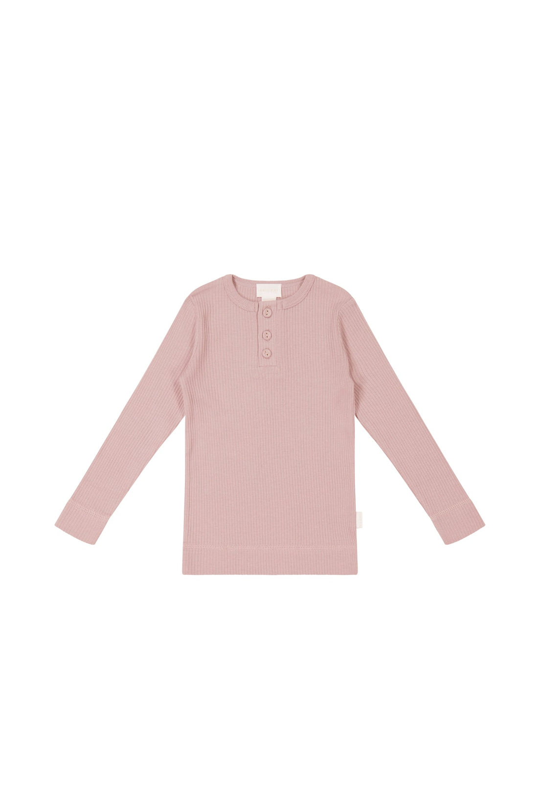 Organic Cotton Modal Long Sleeve Henley - Doll Childrens Top from Jamie Kay Australia