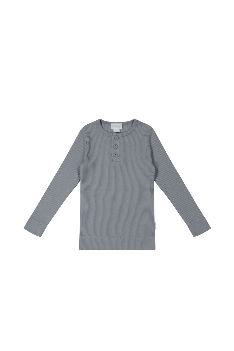 Organic Cotton Modal Long Sleeve Henley - Finch Childrens Top from Jamie Kay Australia