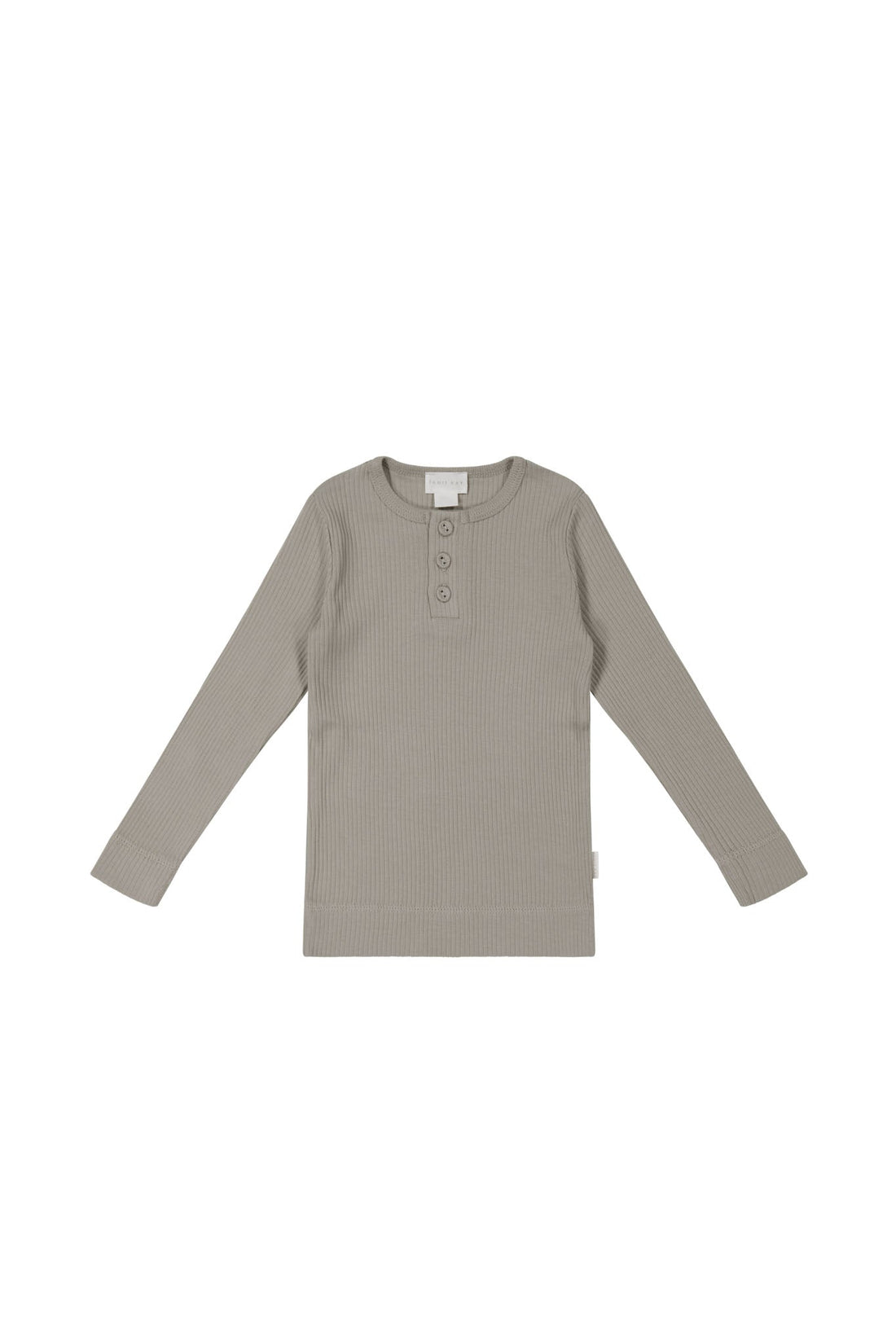 Organic Cotton Modal Long Sleeve Henley - Milford Childrens Top from Jamie Kay Australia