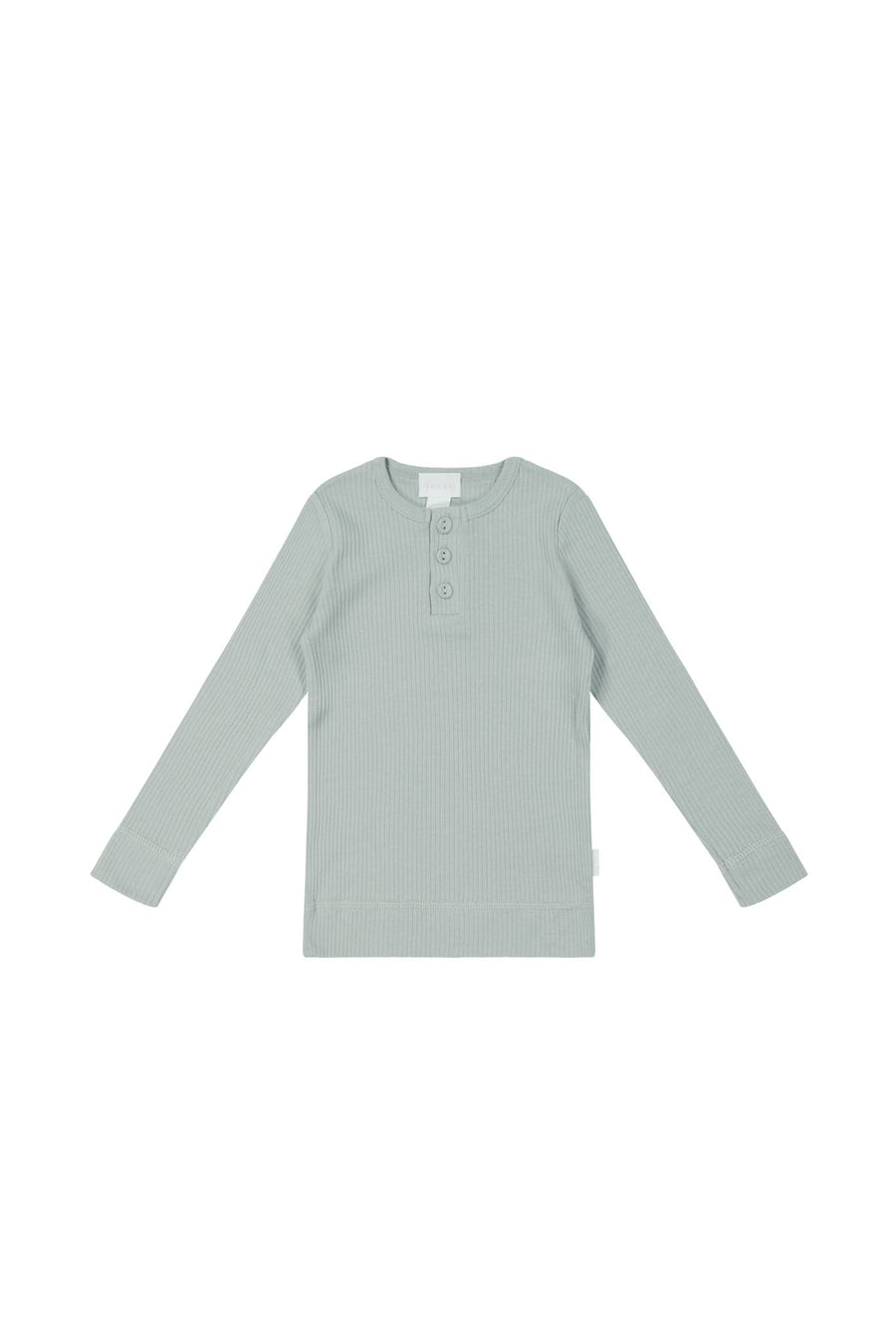 Organic Cotton Modal Long Sleeve Henley - Mineral Childrens Top from Jamie Kay Australia