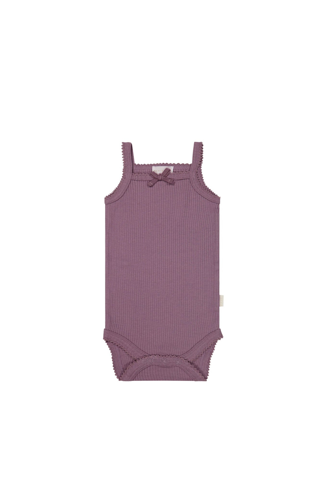 Organic Cotton Modal Singlet Bodysuit - Della Childrens Bodysuit from Jamie Kay Australia