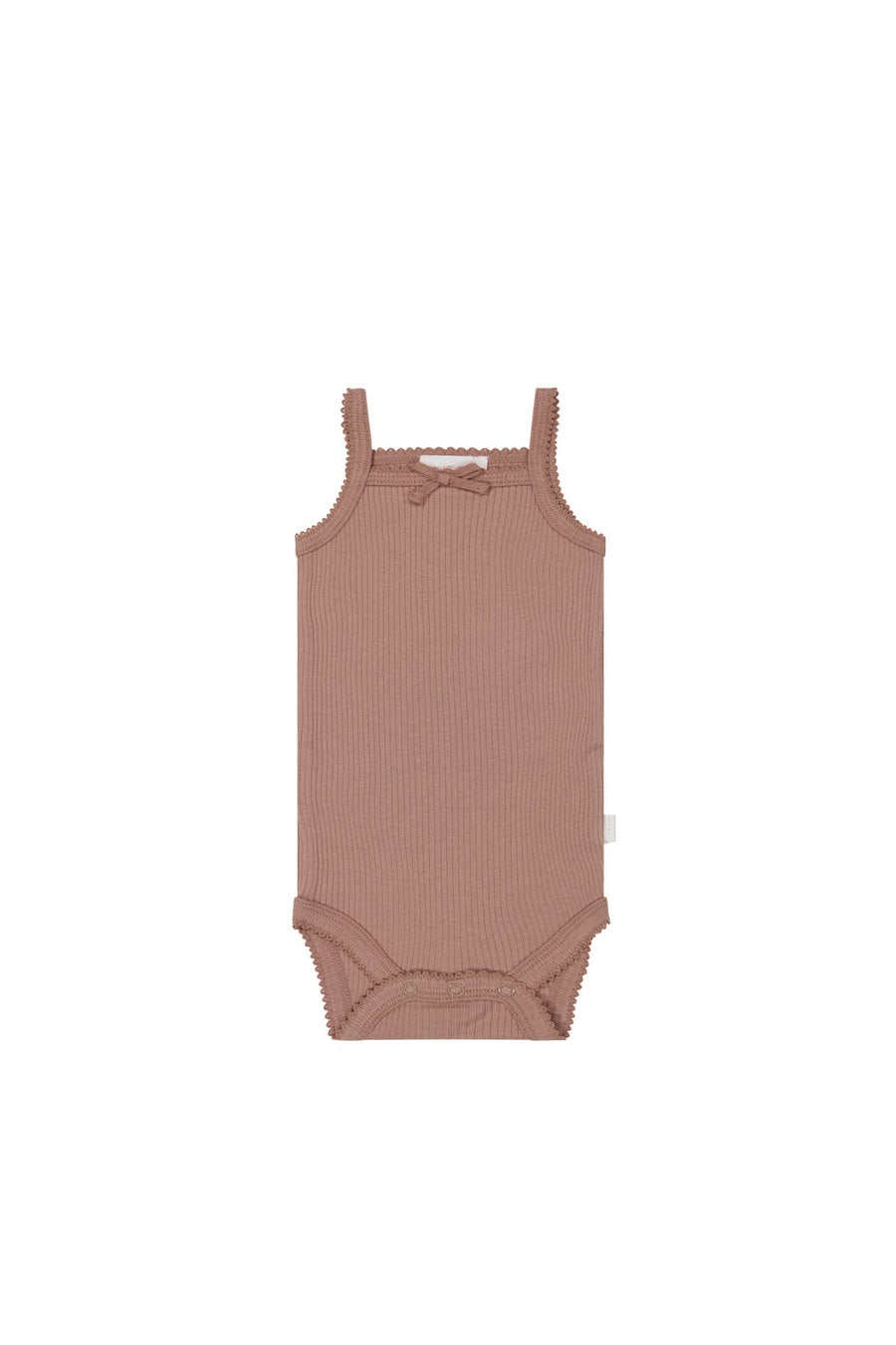 Organic Cotton Modal Singlet Bodysuit - Powder Childrens Bodysuit from Jamie Kay Australia