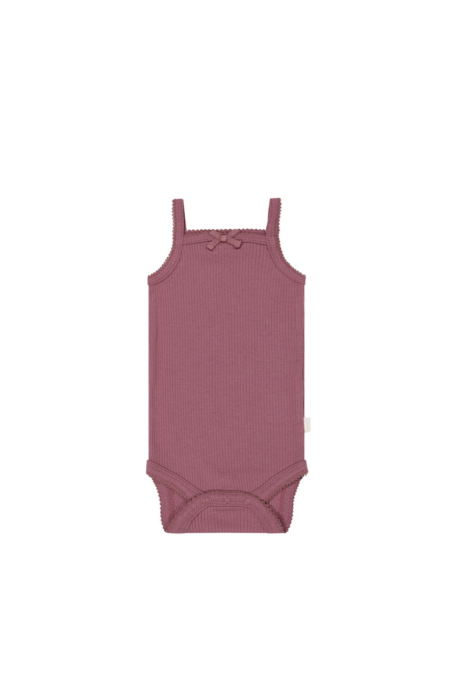 Organic Cotton Modal Singlet Bodysuit - Rosette Childrens Bodysuit from Jamie Kay Australia