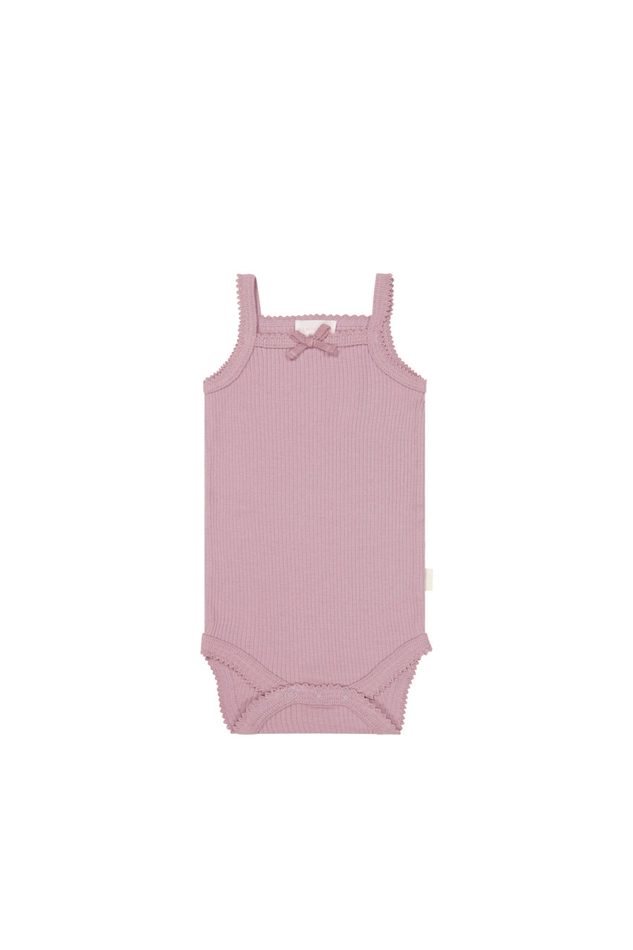 Organic Cotton Modal Singlet Bodysuit - Vintage Violet Childrens Bodysuit from Jamie Kay Australia