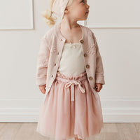 Gracie Cardigan - Pink Clay Childrens Cardigan from Jamie Kay Australia