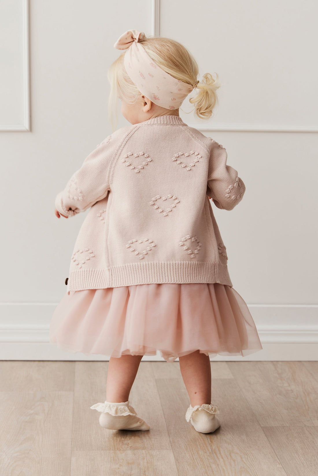 Gracie Cardigan - Pink Clay Childrens Cardigan from Jamie Kay Australia