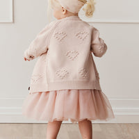 Gracie Cardigan - Pink Clay Childrens Cardigan from Jamie Kay Australia