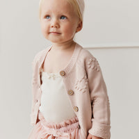 Gracie Cardigan - Pink Clay Childrens Cardigan from Jamie Kay Australia