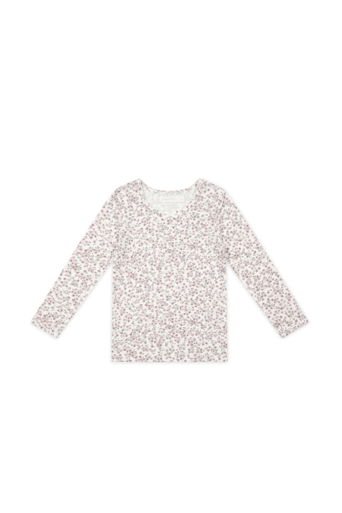 Organic Cotton Long Sleeve Top - Posy Floral Childrens Top from Jamie Kay Australia