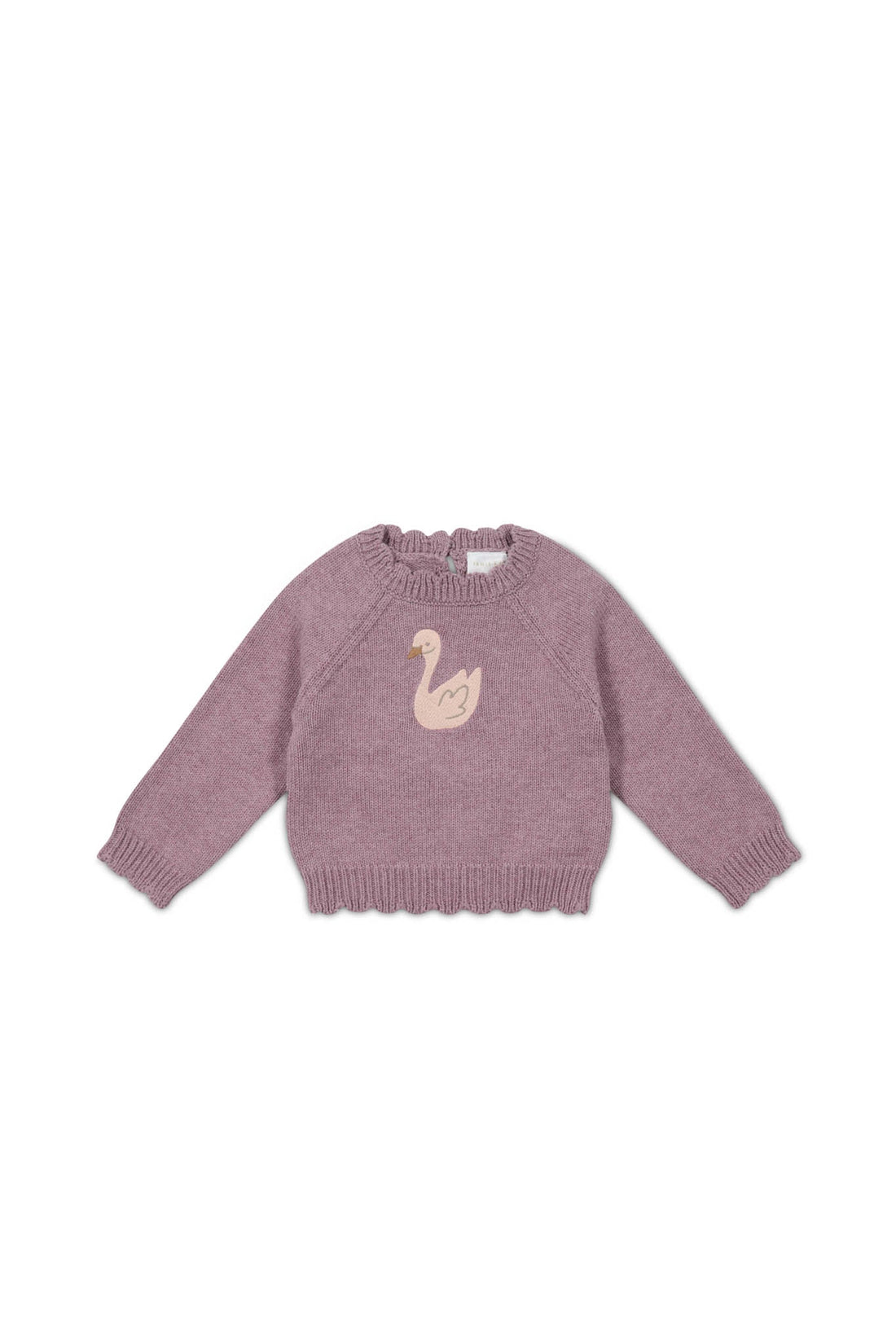 Audrey Knitted Jumper - Dreamy Pink Marle Childrens Knitwear from Jamie Kay Australia