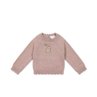 Audrey Knitted Jumper - Shell Marle Childrens Knitwear from Jamie Kay Australia