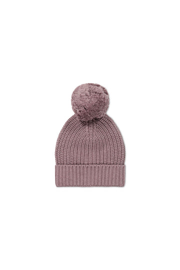 Aurelie Beanie - Dreamy Pink Marle Childrens Hat from Jamie Kay Australia