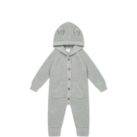 Bear Knit Onepiece - Ocean Spray Fleck Childrens Onepiece from Jamie Kay Australia