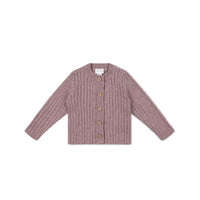 Clara Cardigan - Dreamy Pink Marle Childrens Cardigan from Jamie Kay Australia