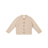 Clara Cardigan - Oatmeal Marle Childrens Cardigan from Jamie Kay Australia