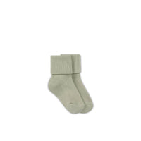 Classic Rib Sock - Clay Childrens Sock from Jamie Kay Australia