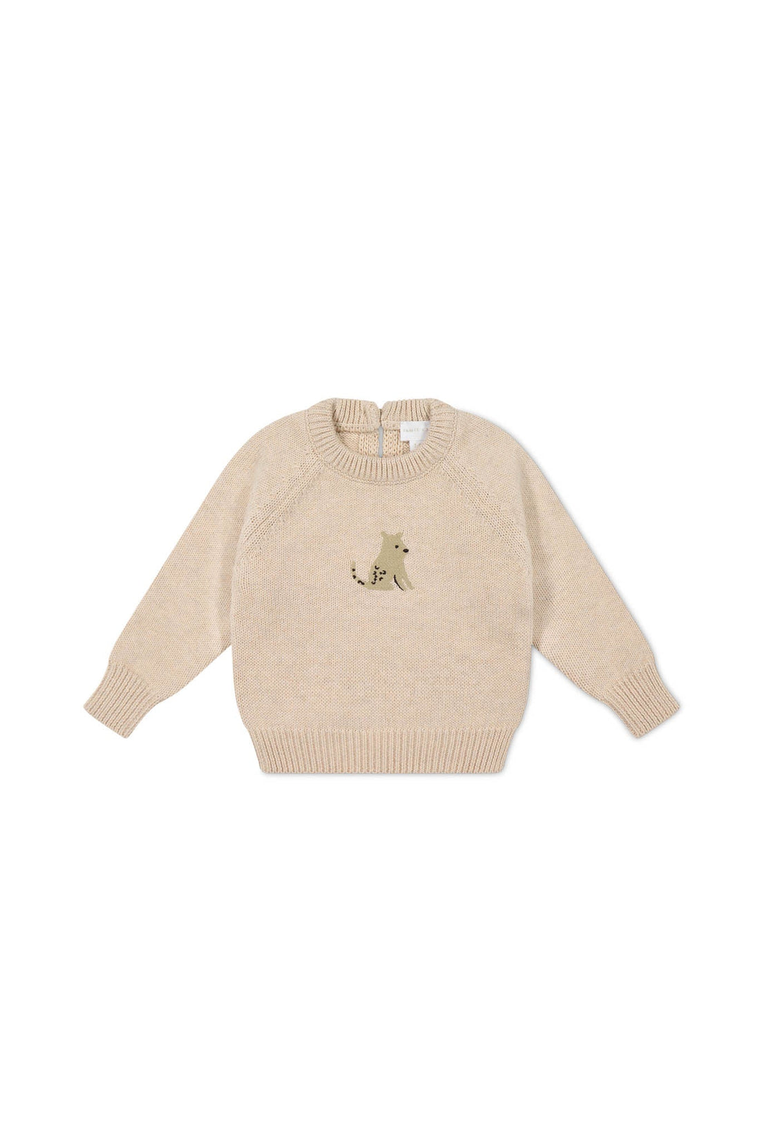 Ethan Jumper - Oatmeal Marle Leopard Childrens Jumper from Jamie Kay Australia