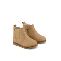 Leather Boot with Elastic Side - Bronzed Childrens Footwear from Jamie Kay Australia