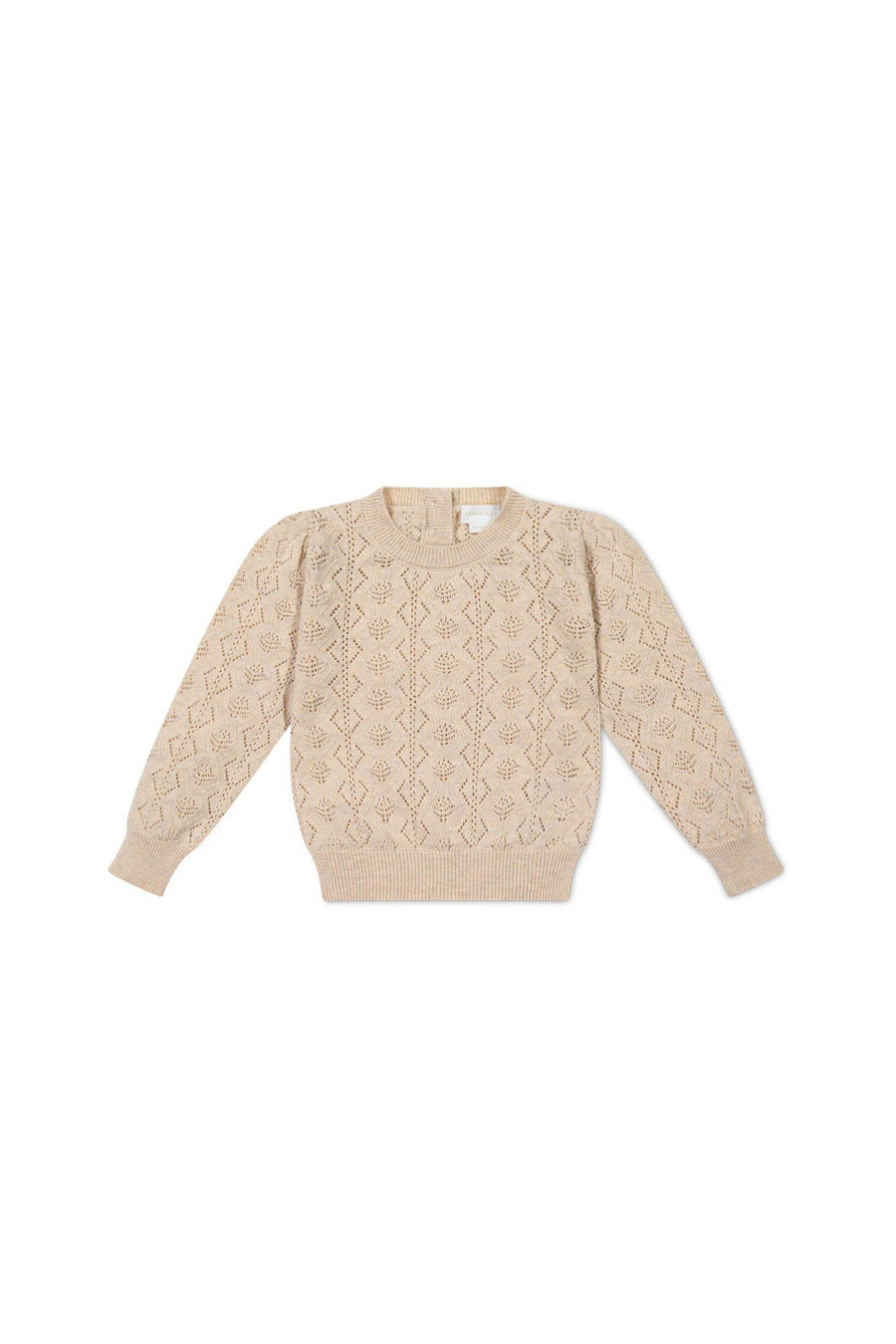 Mila Jumper - Light Oatmeal Marle Childrens Jumper from Jamie Kay Australia