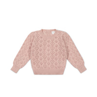 Mila Jumper - Shell Pink Childrens Jumper from Jamie Kay Australia