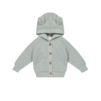 OG Bear Knit - Ocean Spray Fleck Childrens Cardigan from Jamie Kay Australia