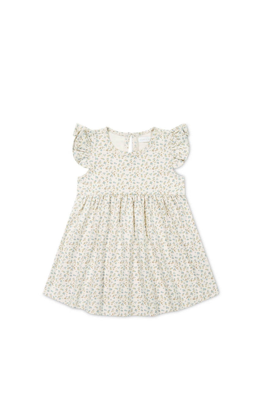 Organic Cotton Ada Dress - Blueberry Ditsy Childrens Dress from Jamie Kay Australia