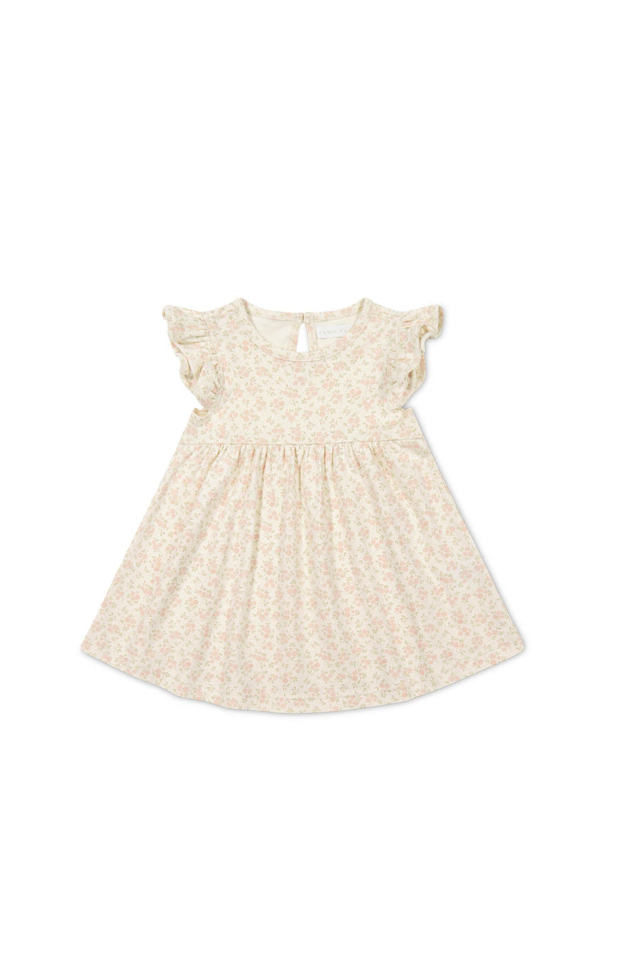 Organic Cotton Ada Dress - Rosalie Floral Mauve Childrens Dress from Jamie Kay Australia