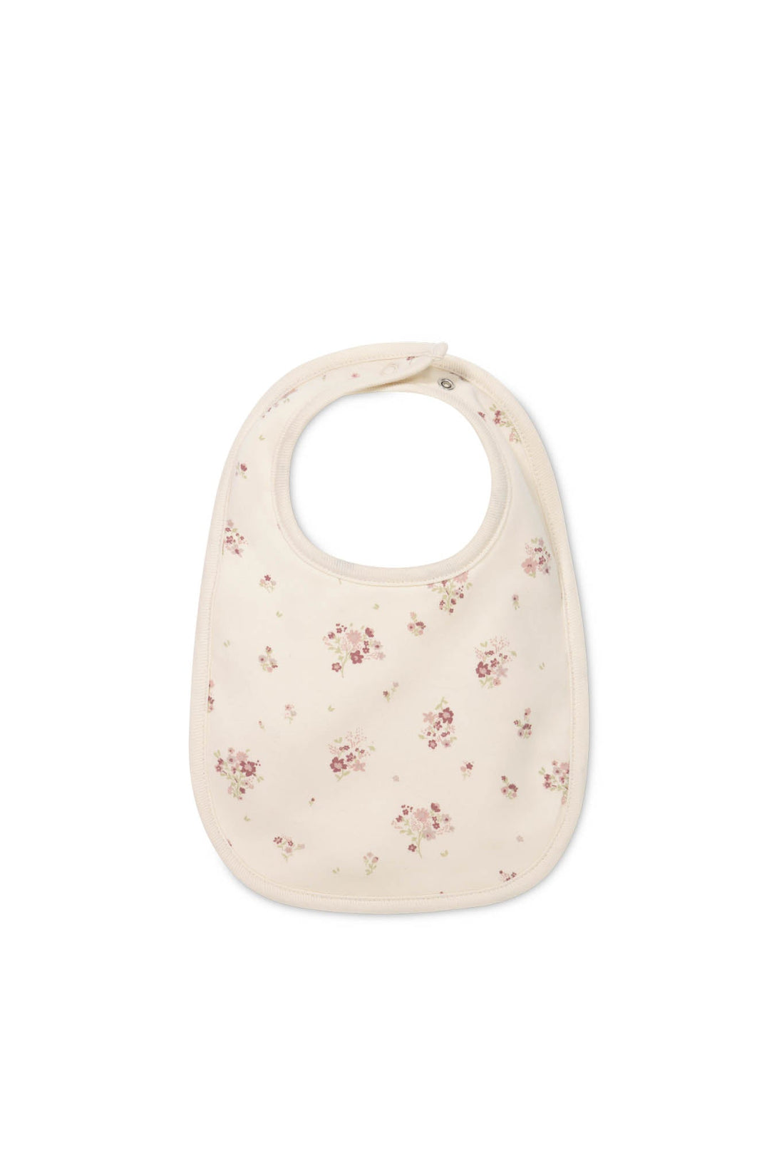 Organic Cotton Bib - Lauren Floral Tofu Childrens Bib from Jamie Kay Australia