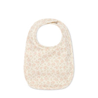 Organic Cotton Bib - Rosalie Floral Mauve Childrens Bib from Jamie Kay Australia