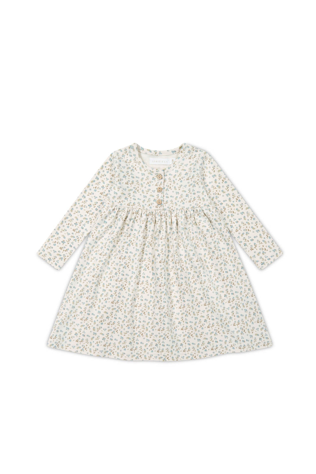 Organic Cotton Bridget Dress - Blueberry Ditsy Childrens Dress from Jamie Kay Australia