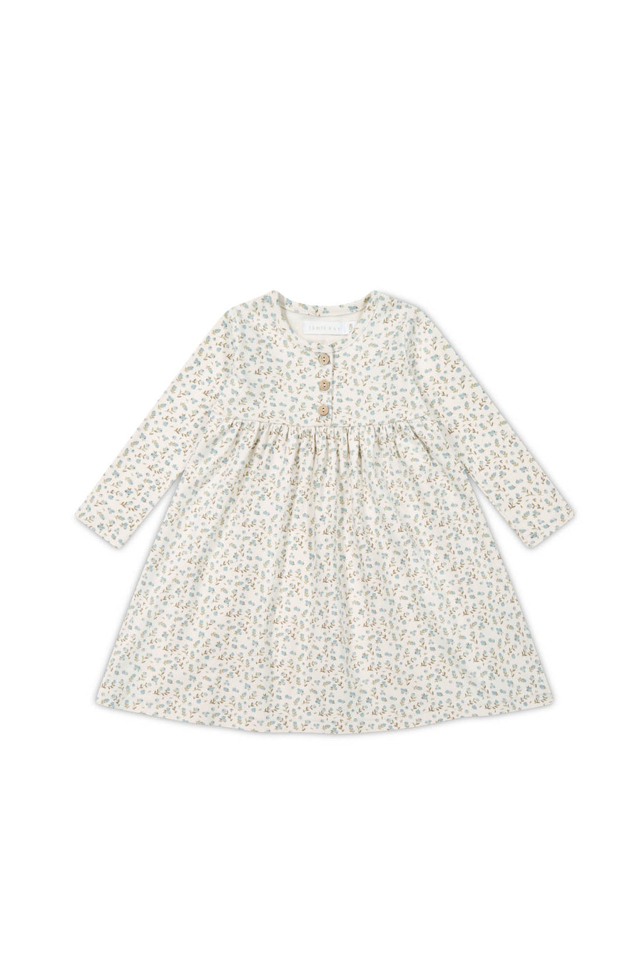 Organic Cotton Bridget Dress - Blueberry Ditsy Childrens Dress from Jamie Kay Australia