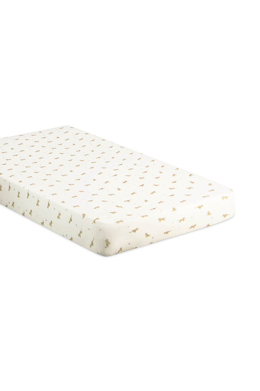 Organic Cotton Cot Sheet - Lenny Leopard Cloud Childrens Bedding from Jamie Kay Australia