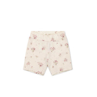 Organic Cotton Everyday Bike Short - Lauren Floral Tofu Childrens Short from Jamie Kay Australia