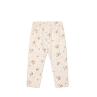 Organic Cotton Everyday Legging - Lauren Floral Tofu Childrens Legging from Jamie Kay Australia